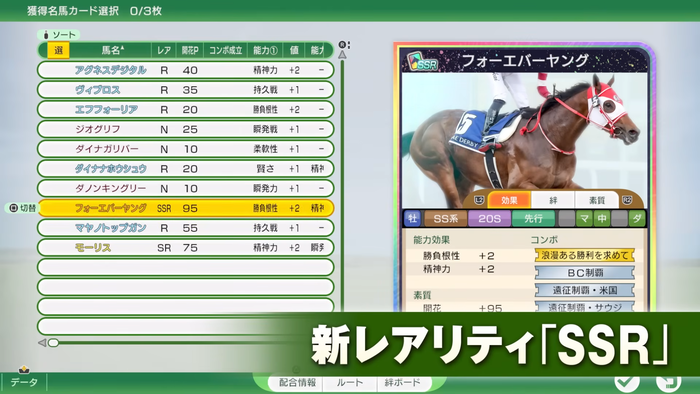 新レアリティ「SSR」