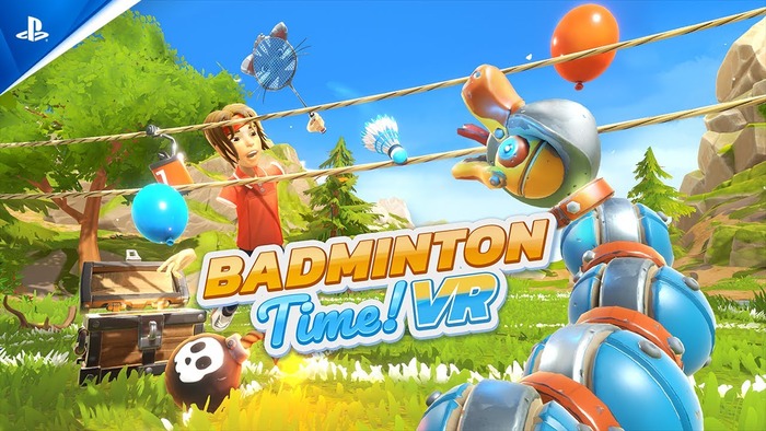 最大4人プレイ可能PSVR2専用バドミントンゲーム『Badminton Time! VR』が配信開始