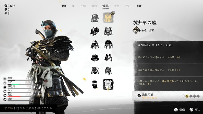 境家の鎧