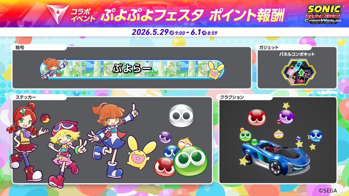 ぷよぷよフェスタ　ポイント報酬
