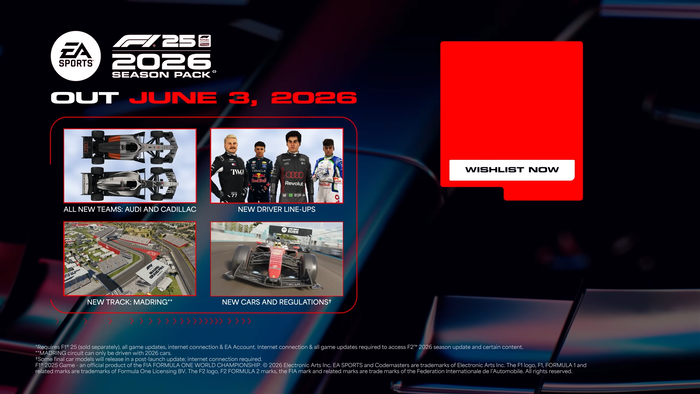 F1 25: 2026 Season Pack Reveal Trailer　スクリーンショット3