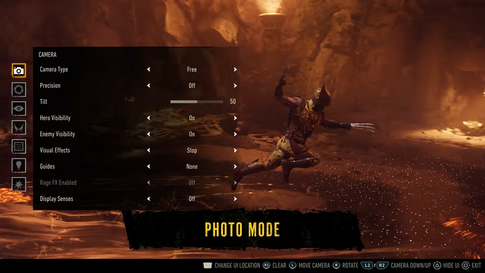 Marvel’s Wolverine Photo Mode