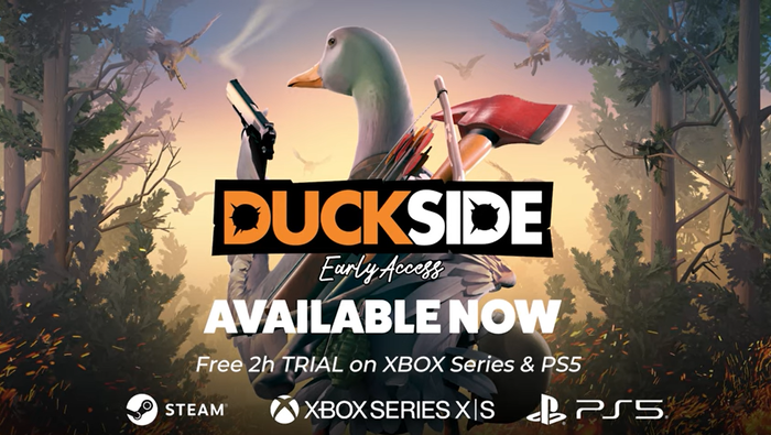 武装アヒルが拠点を築き戦う『DUCKSIDE (Early Access)』がPSStoreにも登場。PvP・PvE対応のサバイバルゲーム、クラフト要素や建物建造、武器を携えた「カモ」も?