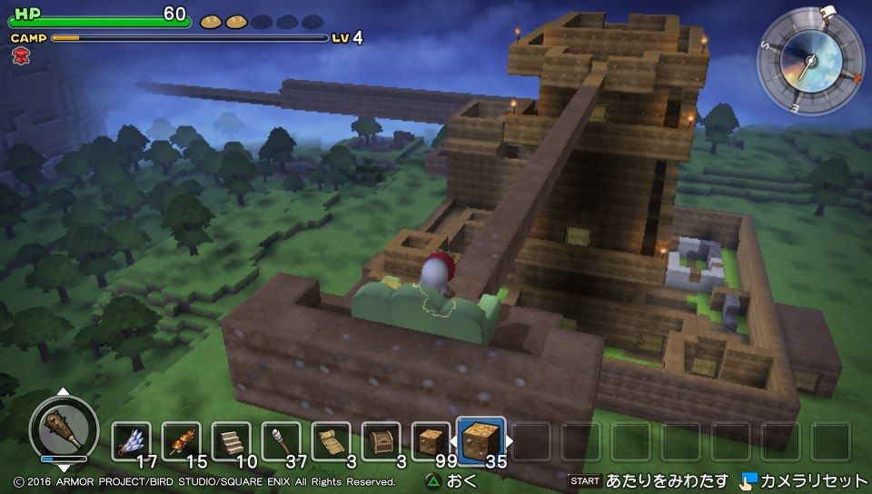 ドラクエビルダーズ 未完成だけど拠点できた 魔法使いのドット絵 部屋トンネル Dqb 漫画まとめ うさちゃんねる