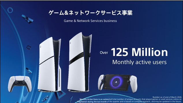 PS月間アクティブユーザーは1.25億人突破
