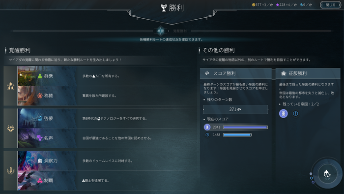 勝利条件は様々