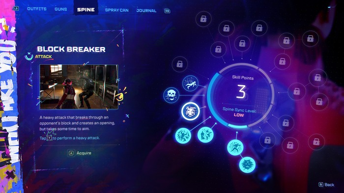 3_Upgrade Menu from the Game SPINE