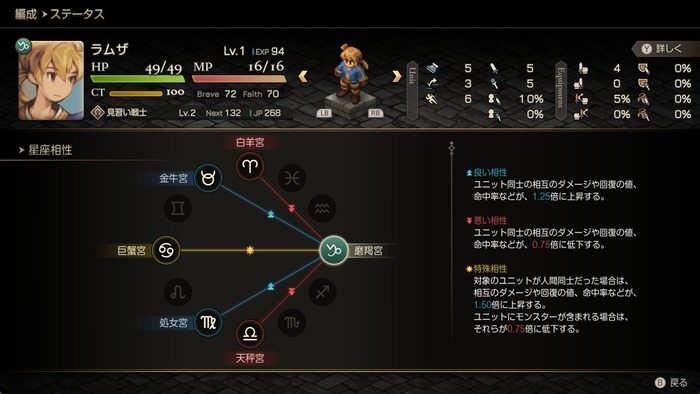 「星座相性」機能を追加
