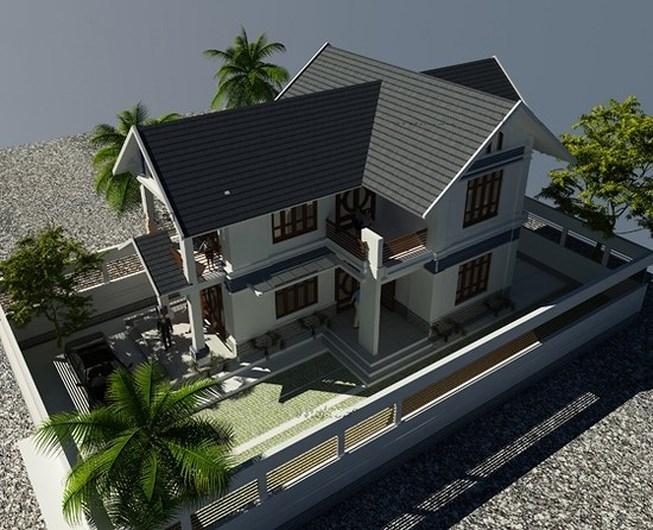 xây nhà hình chữ u