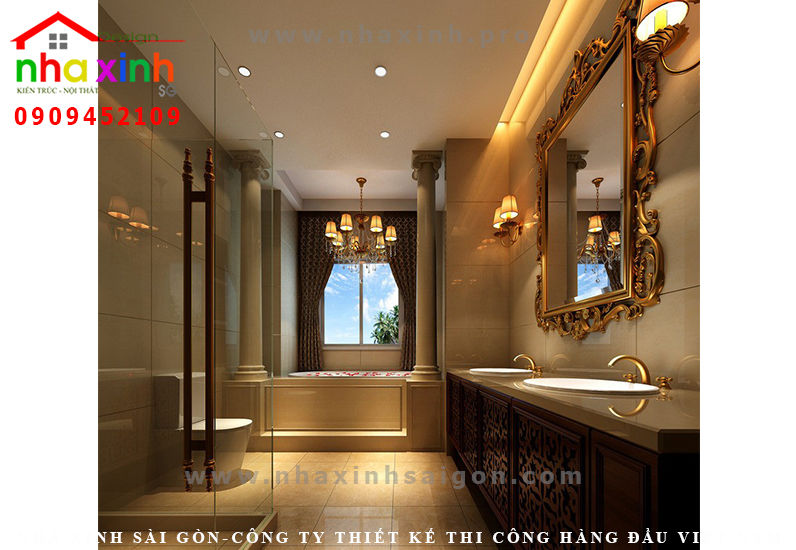 toilet sang trong co dien