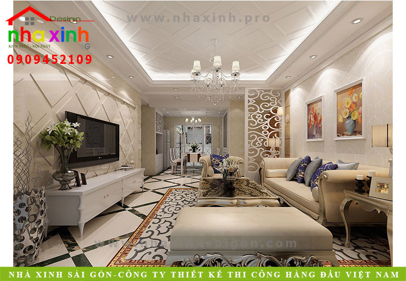 phong khach sang trong co dien
