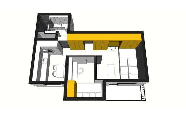 Mặt bằng bố trí nội thất căn hộ 56, 57, 58m2 Mặt bằng bố trí nội thất căn hộ 56, 57, 58m2