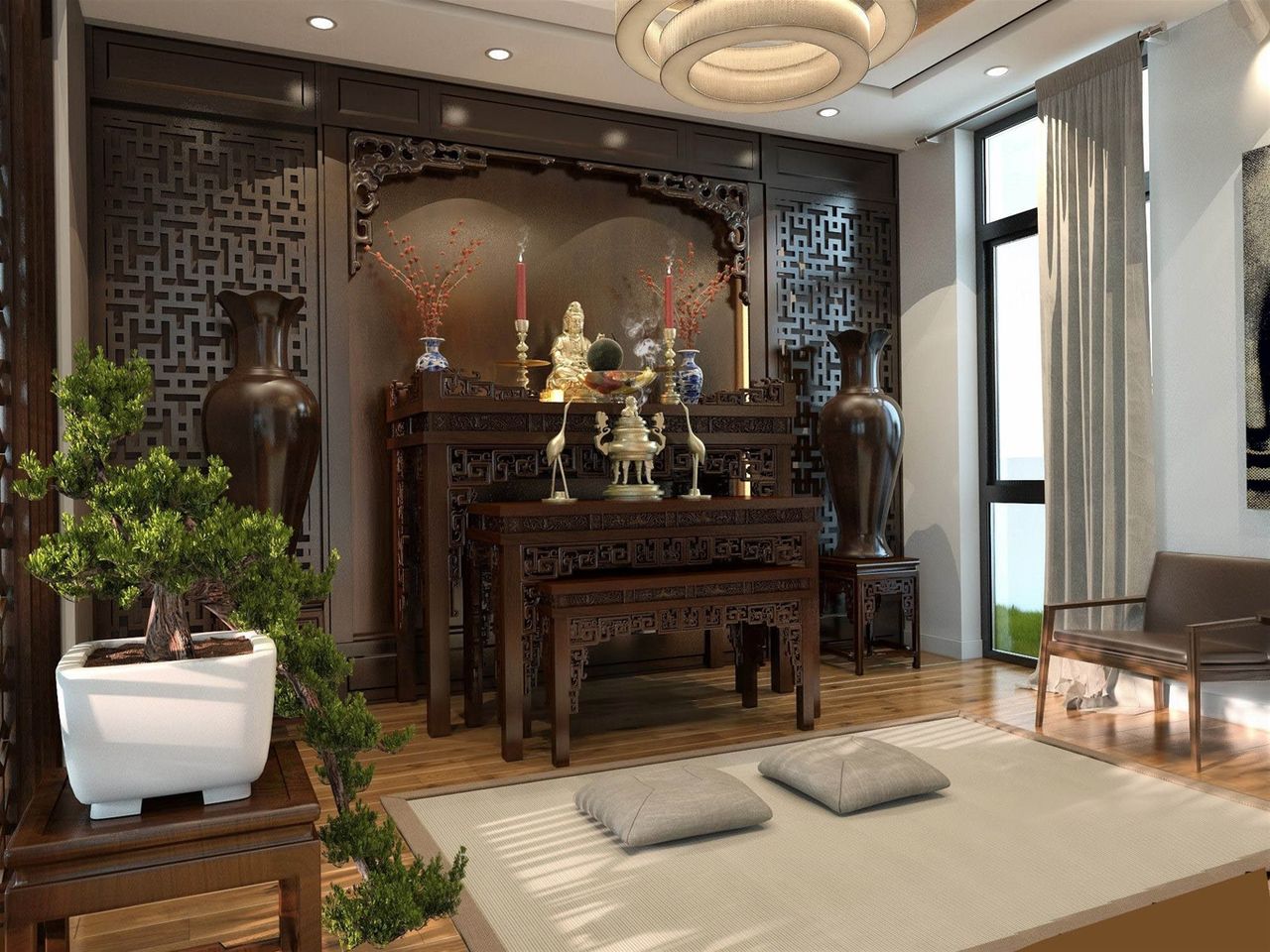 Làm sao để đặt bàn thờ gia tiên chuẩn phong thủy Làm sao để đặt bàn thờ gia tiên chuẩn phong thủy