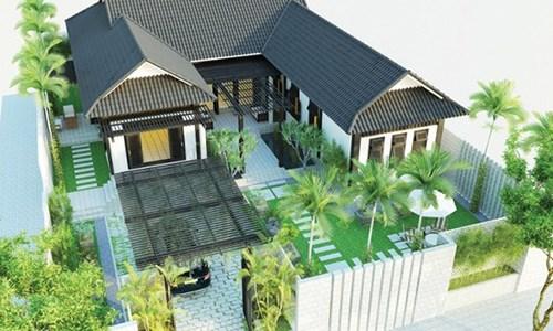 mẫu nhà hình chữ u