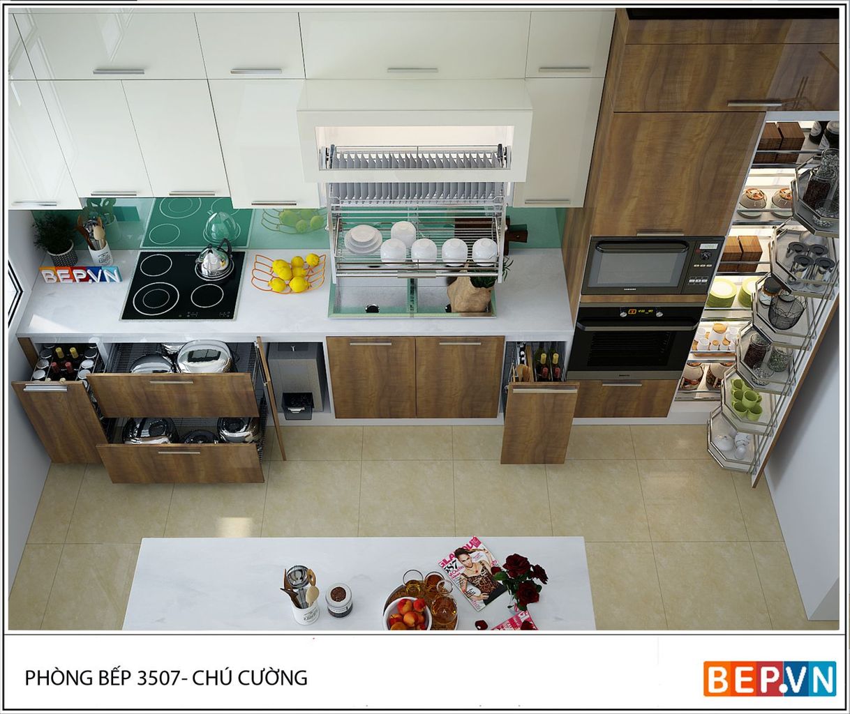 top 10 mẫu tủ bếp phong cách Châu Âu giữa lòng Hà Nội