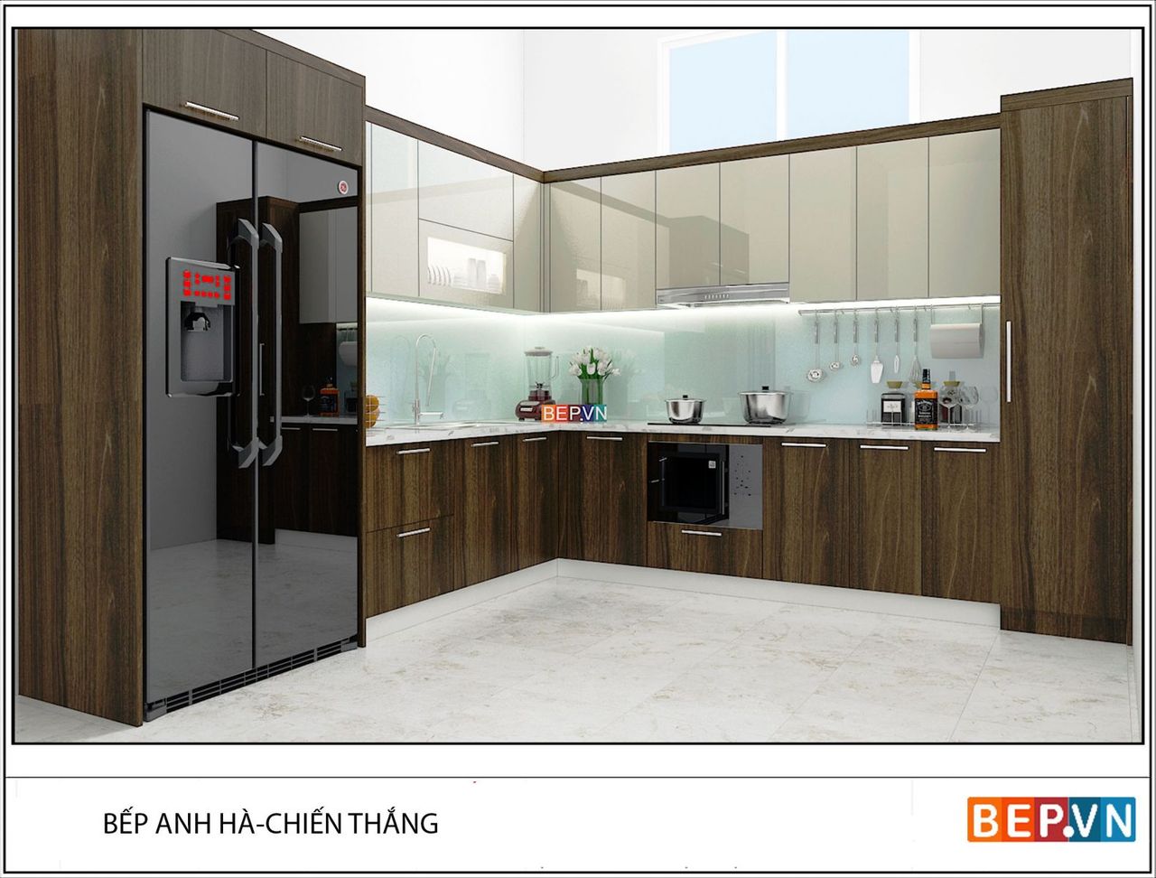 top 10 tủ bếp Laminate phong cách Châu Âu giữa lòng Hà Nội