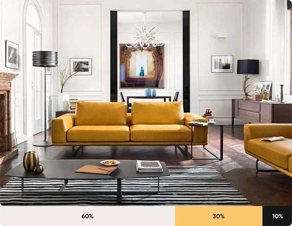 Cách phối màu trong thiết kế nội thất 1
