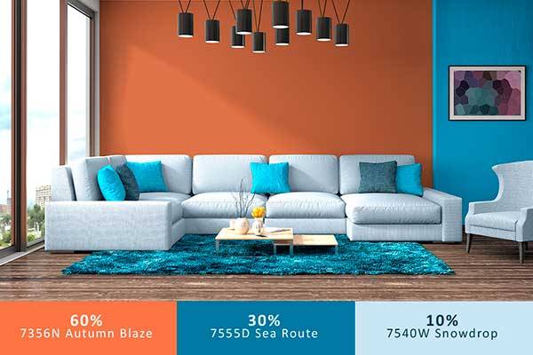 Cách phối màu trong thiết kế nội thất 3