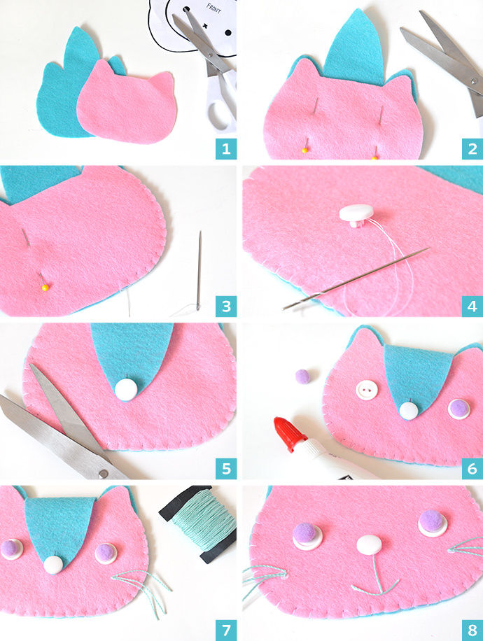 Bộ ly hợp mèo con DIY