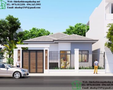 Biệt thự 1 tầng đơn giản nhà Mr Ba