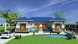 mẫu nhà chữ u đẹp