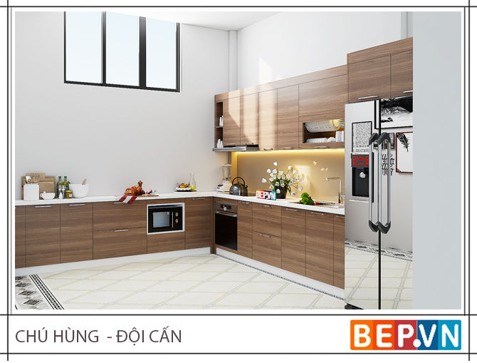 top 10 tủ bếp Laminate phong cách Châu Âu giữa lòng Hà Nội