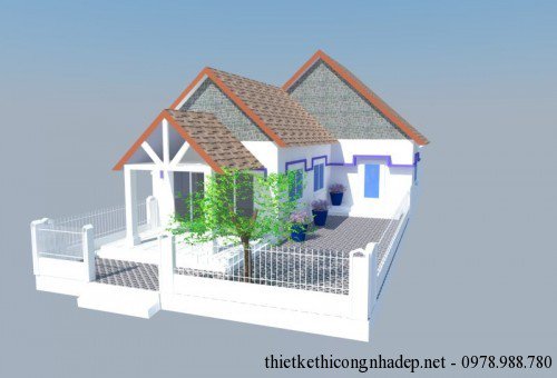 Phối cảnh nhà cấp 4 số 7
