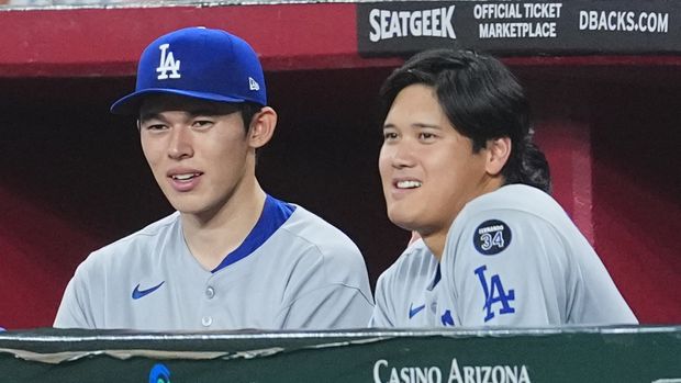 【野球】佐々木朗希が9回締め初セーブ！　大谷翔平は6回3失点でPS初二刀流で初勝利！　ドジャース逆転で先勝