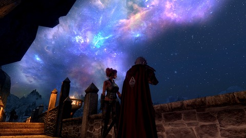 頭上に星雲
