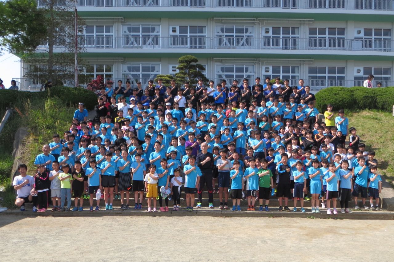 集合写真　胸 2018/4/21（土）集合写真☆ : 小見川陸上クラブ(ＯＡＣ)