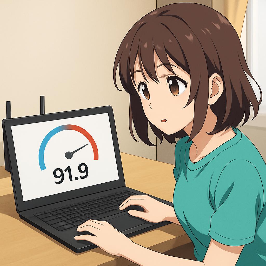 日本のインターネットの平均速度は91.9Mbpsらしい みんなの速度は？