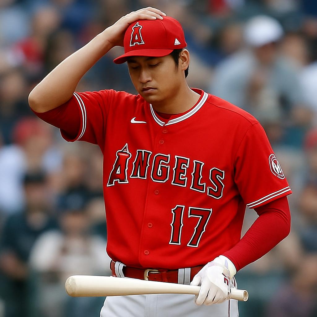 大谷翔平は「どうしたのか…」 好機で消えた打棒…米ファン頭抱える「ちょっと酷い」 長打ゼロ、打率.167   #MLB