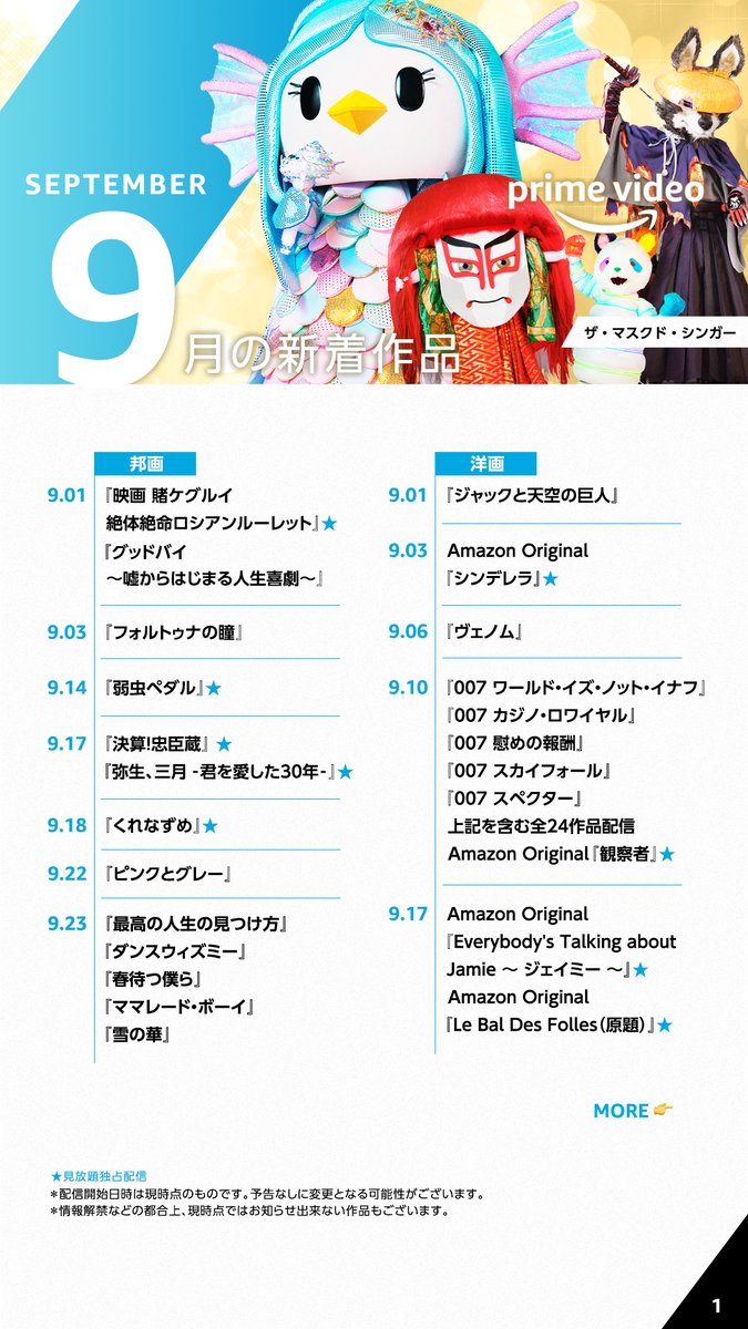 Amazonプライムビデオ 9月の配信で007全作配信 他にもビッグタイトルがずらり アニメ弱すぎ アマプラはホームランダー待ちや プライムビデオで 面白いのは何 ろいアンテナ