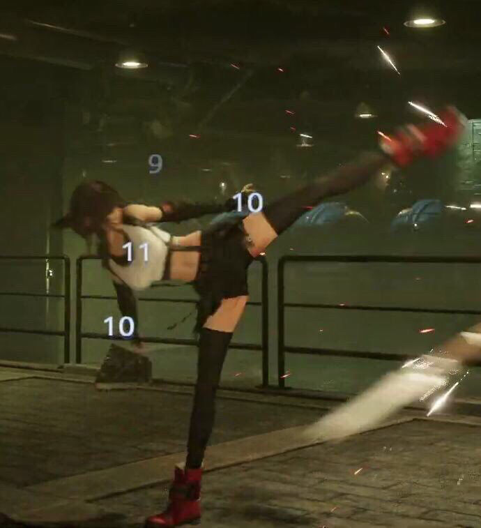 FF7のティファさん、なぜかスパッツになってしまう・・・ #悲報
