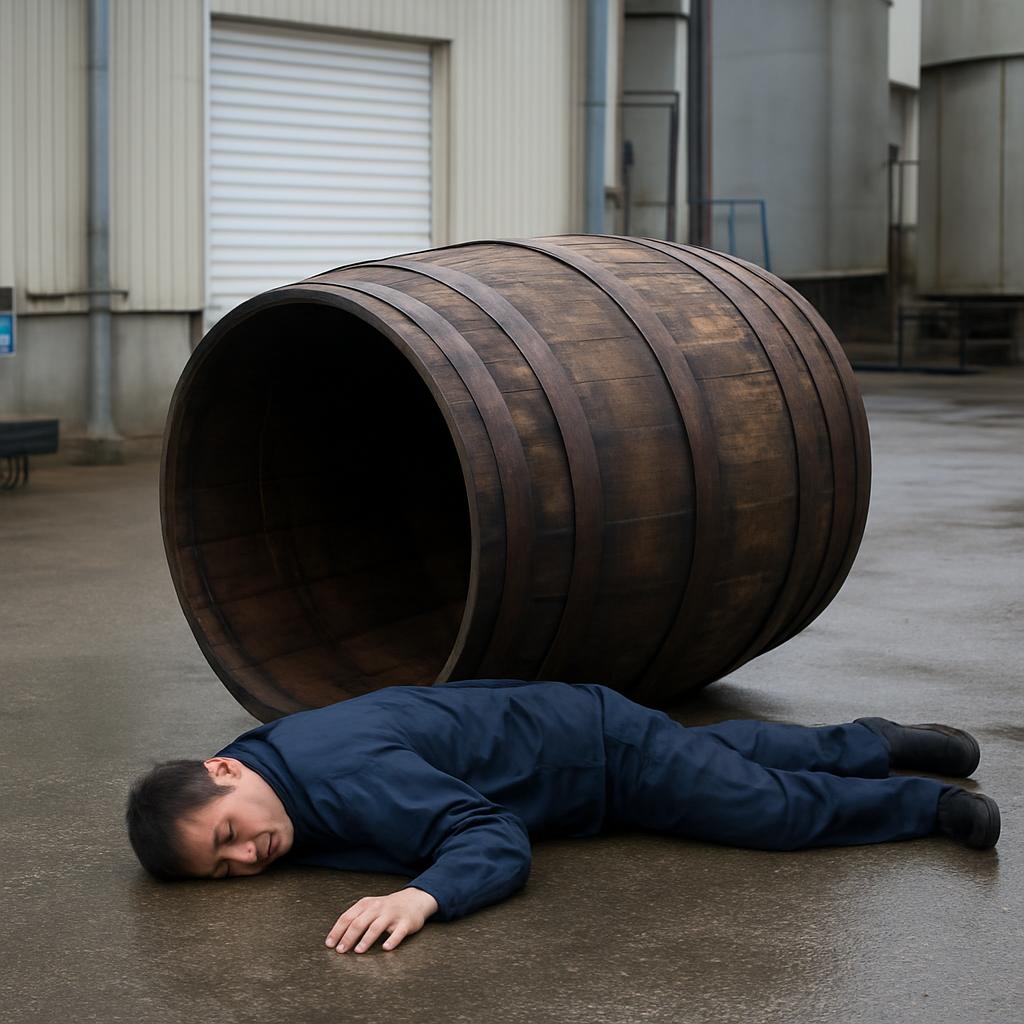 酒だるに落下４０代男性死亡 横手市の酒造会社   #秋田 |  1mは一命取る  |  酒に溺れて死んだのか
