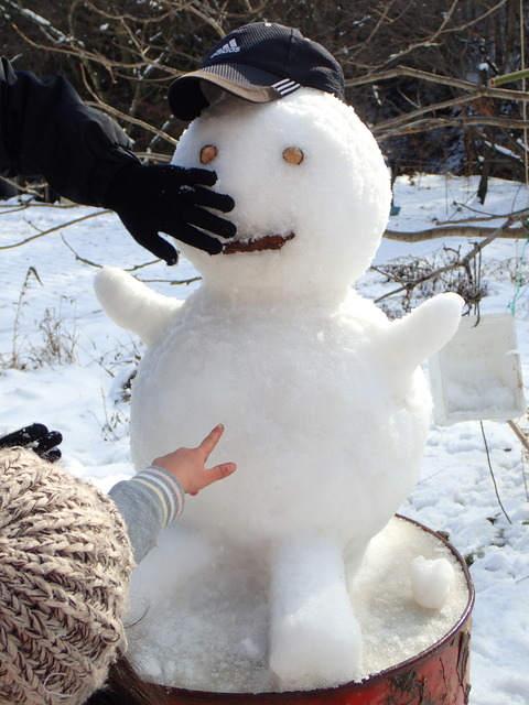 B雪だるまを作成中