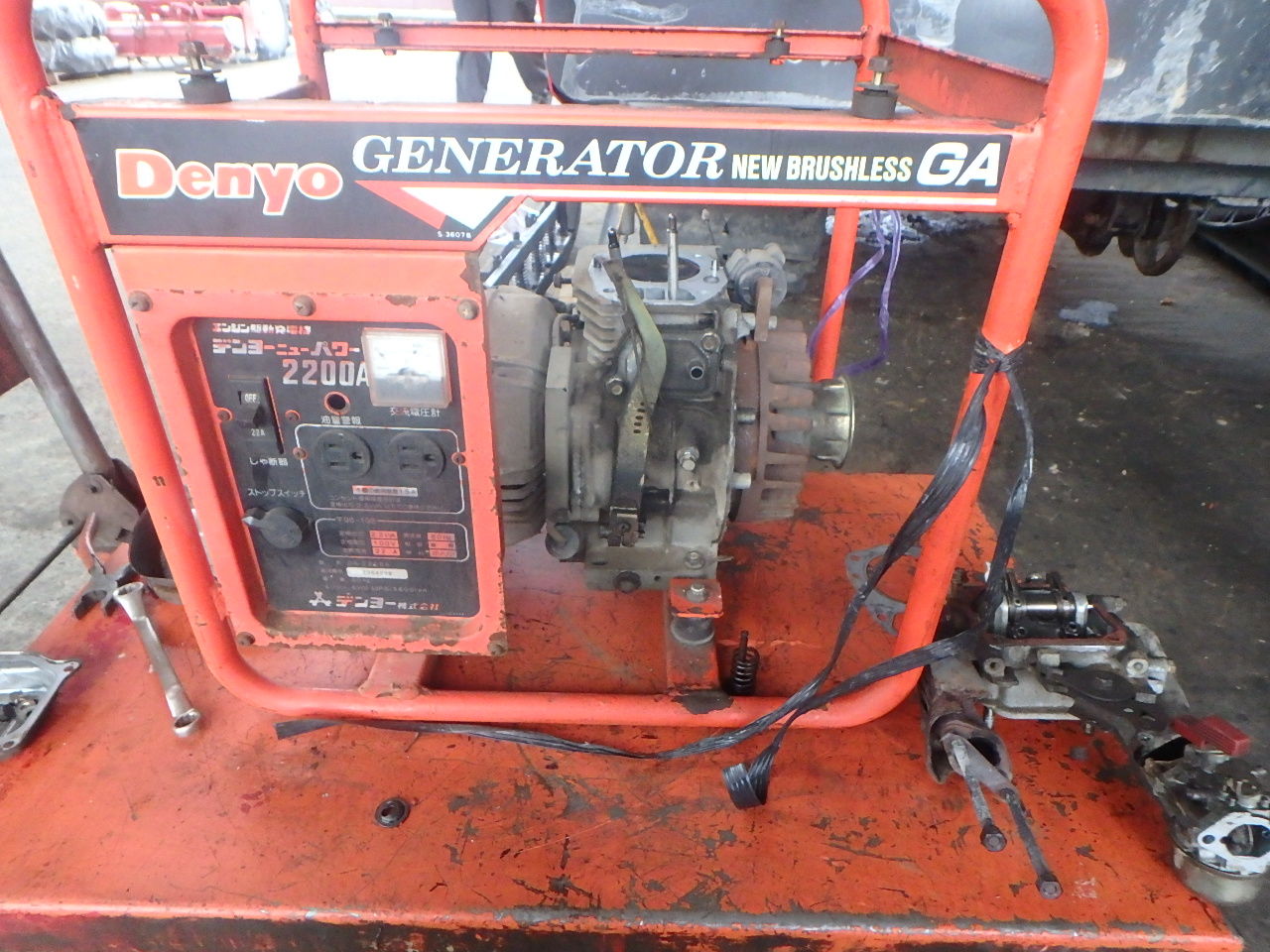 デンヨー発電機 エンジン修理 有木機工 鹿児島 の中古農機 修理情報