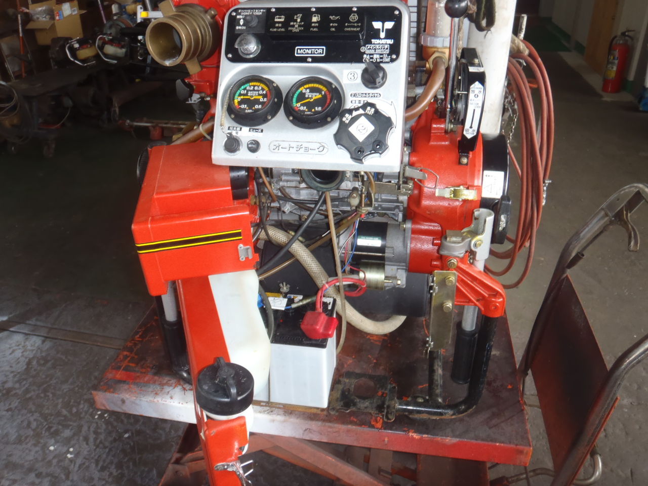 消防 小型ﾎﾟﾝﾌﾟ 修理 : 有木機工(鹿児島）の中古農機・修理情報