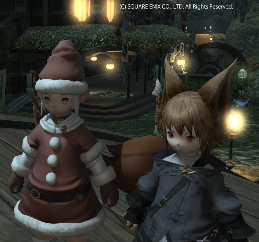 Ff14 サンタ服をもらいましたーヾ ﾉ ありさ日記