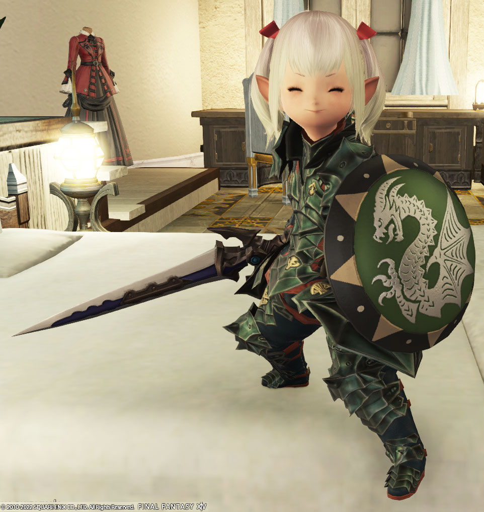 Ff14 ナイトがレベル５６に上がりましたヾ ﾉ レベル５６の装備を着せましたヾ ﾉ ジョブクエでゴアブレード ディヴァインヴェール修得 レベル５２ ５６ ありさ日記