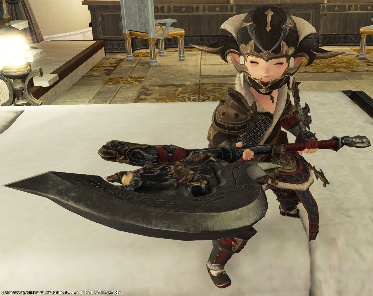 Ff14 戦士の８０レベジョブ装備の英魂装備をもらって着てみましたヾ ﾉ レベル８０ ありさ日記