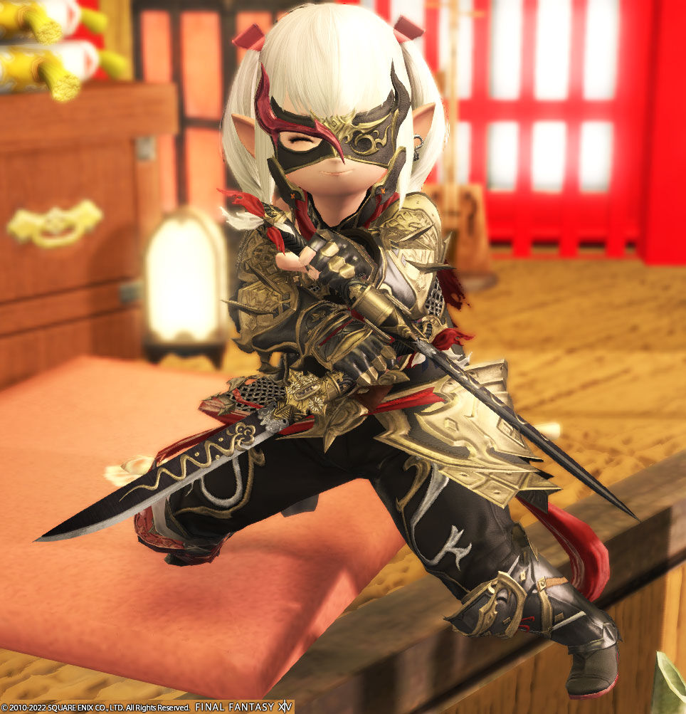 Ff14 忍者の８０レベジョブ装備の英魂装備をもらってきて着てみましたーヾ ﾉ レベル８０ ありさ日記