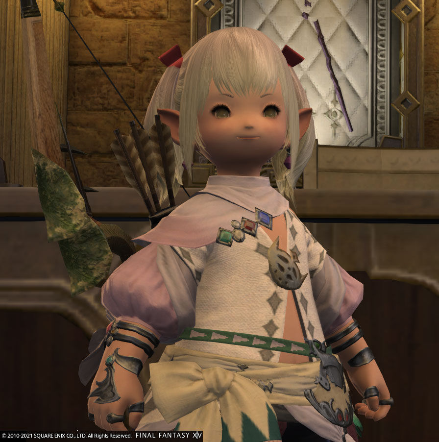 Ff14 この服うっすらピンクですごい気に入ってます ありさ日記
