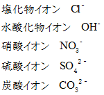 陰イオン