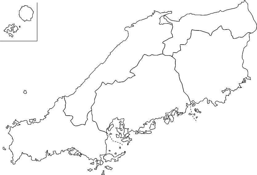 Social Studies 県別地図と特徴 ４ 中国 岡山 広島 山口 島根 鳥取 働きアリ