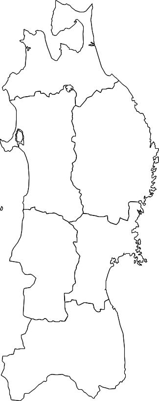 Social Studies 道県別地図と特徴 ７ 北海道東北 福島 山形 宮城 秋田 岩手 青森 北海道 働きアリ