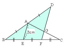 Mathematics 相似 ５ 中点連結定理と重心 働きアリ