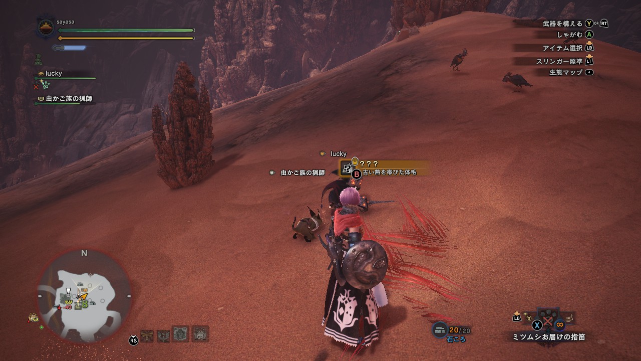 採取 管理人大蟻塚の荒地にて古龍の痕跡を集めまくる チョベリグ 道中