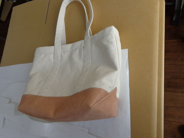 帆布 倉敷帆布 と栃木レザー ヌメ革 でトートバッグを完成 Hirutaのブログ