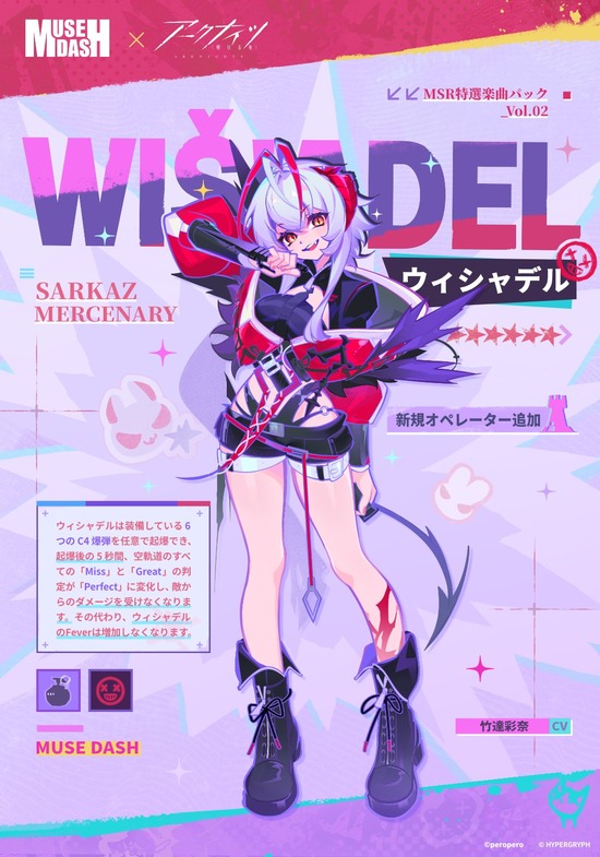 アクナイ】Muse Dashのウィシャデル可愛い！！ : アクナイ速報 -アーク